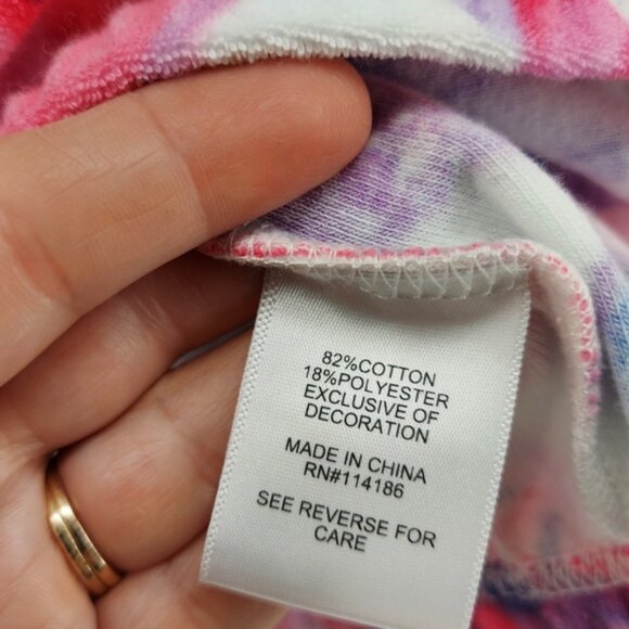 Juicy Couture TShirt Cropped Terry All Over Floral cropped - Picture 6 of 7